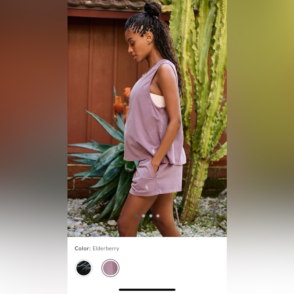 Free People Movement x Hatch Easy Going Maternity Set - Elderberry